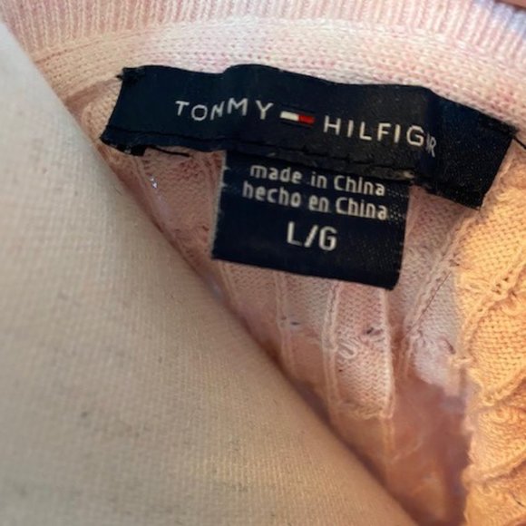 Pink V-Neck Sweater Tommy Hilfiger - Picture 2 of 2